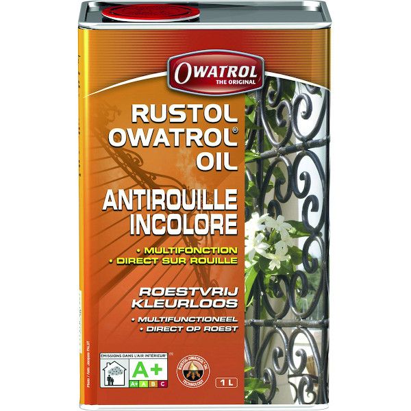 Primaire antirouille incolore RUSTOL OWATROL - qualité professionnelle -  Champion Direct