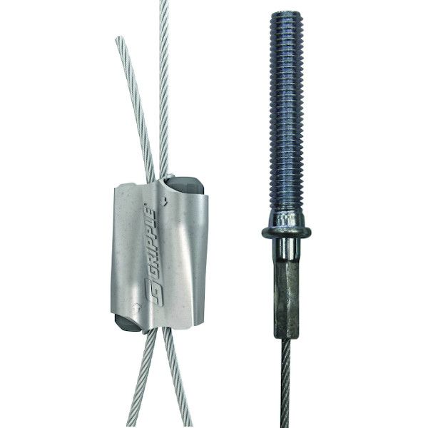 Câble acier de suspension HF EXPRESS N2 FILETE - diamètre de raccordement :  8 mm - Longueur : 1 m - GRIPPLE