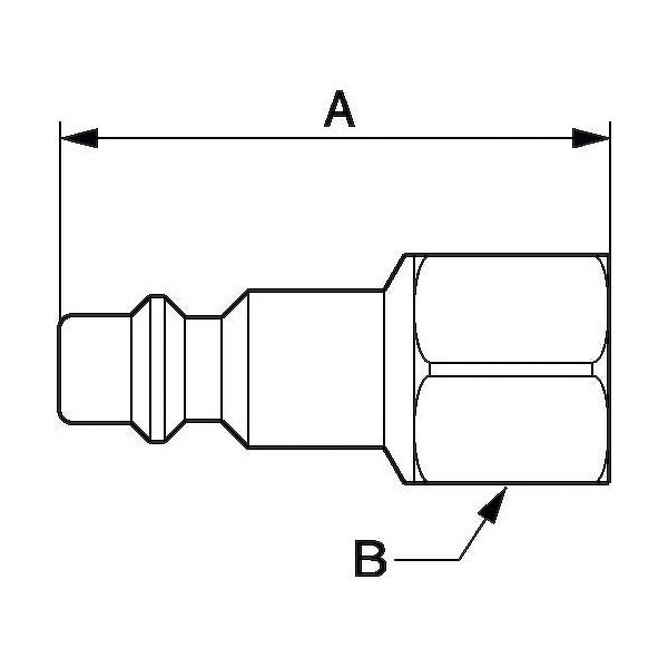 Embout pour flexibles air comprimé IRP 08 mm PRÉVOST