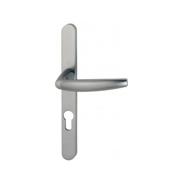 Ensemble de poignées de porte pour porte métallique sur plaque étroite clé i