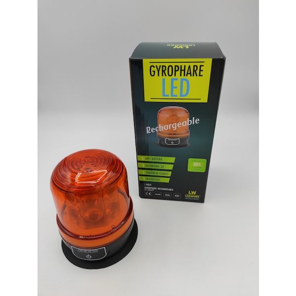 Gyrophare Led Rechargeable Fixation Magnétique - TRANSAXE
