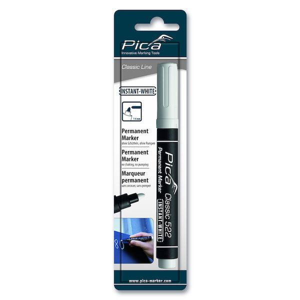 Marqueur INSTANT WHITE 2-4mm - blanc - PICA MARKER