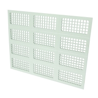 NICOLL - Grille ventilation applique à decouper l 430 x h 334 mm polystyrène blanche x600 | PROLIANS