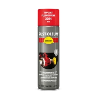 RUST-OLEUM - Peinture en aérosol hard hat 2200 finition fluorescente - rouge - 500 ml | PROLIANS