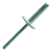 SCELL-IT - Rivet aveugle tête extra large aluminium/acier asx - diamètre de la tige : 4,8 mm - longueur du rivet : 20 mm | PROLIANS