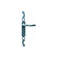 BOUVET - Ensemble béquille rustique aquitaine49 sur grande plaque (entraxe 195 mm) - 38/48 mm - clé l | PROLIANS
