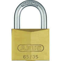ABUS - Cadenas à clé laiton 65 varie laiton massif - largeur du coffre : 35 mm - hauteur de l'anse : 19 mm | PROLIANS