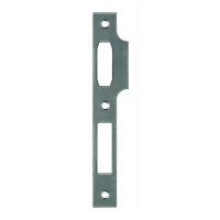 DOM - METALUX - Gâche plate centrale à talon pour serrure menuiserie métallique - hauteur : 180 mm - épaisseur : 2,5 mm - largeur : 22 mm | PROLIANS