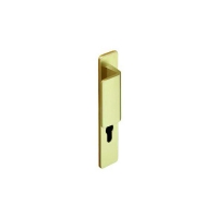 VACHETTE - Ensemble porte rivierap536ichamp sur grande plaque (entraxe 195 mm) - fonction : clé i - Épaisseur de porte : 40 mm - section du carré : 70 mm - entraxe : 70 mm - champagne | PROLIANS