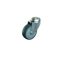 GUITEL - Roulette de manutention uniroll à oeil en caoutchouc pivotante à tou central 70 kg - 100 x 24 mm | PROLIANS