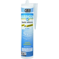 GEB - Mastic silicone sanitaire gebsicone w2 - 310 ml - blanc | PROLIANS