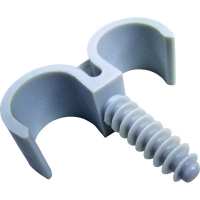 ING FIXATIONS - Crochet de fixation pour gaine ou tube fix-ring double - diam. 25 mm - boîte de 100 | PROLIANS