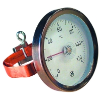 THERMADOR - Thermomètre génie climatique applique - 0_120 °c - abs - bracelet en applique | PROLIANS