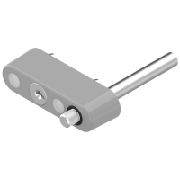 LA CROISEE DS - Verrou entrebâilleur à clés identiques pour coulissant aluminium 2343 - gris | PROLIANS