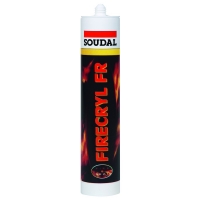 SOUDAL - Mastic acrylique coupe-feu firecryl - 310 ml - blanc | PROLIANS