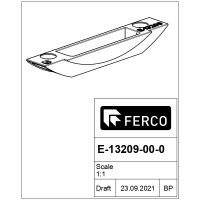 FERCO - Gâche tringle à toupiller pour menuiserie bois e-13209 | PROLIANS