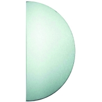 BILCOCQ - Plaque demi-lune de propreté aluminium 11-0102-16 - 300 x 150 mm - 1620 | PROLIANS