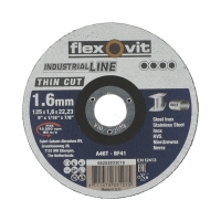 FLEXOVIT - Meule à tronçonner industrial line thin cut - Ø 125 mm - Épaisseur 1,6 mm | PROLIANS