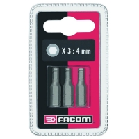 FACOM - Jeu de 3 embouts de vissage pour vis à 6 pans creux 2,5 mm x 25 mm | PROLIANS