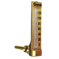 DISTRILABO - Thermomètre type 32 equerre - vertical - 63 mm | PROLIANS