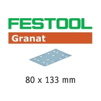 FESTOOL - Feuille abrasive granat stf - dimensions : 133 x 80 mm - grain 240 | PROLIANS