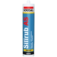 SOUDAL - Mastic silicone sanitaire silirub as - 300 ml - transparent | PROLIANS