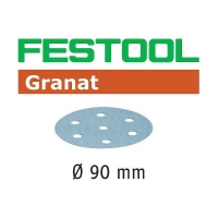 FESTOOL - Disque abrasif appliqué granat stf d90/6 - Ø 90 mm - grain 60 | PROLIANS