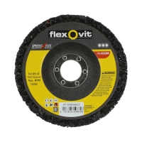 FLEXOVIT - Disque abrasif appliqué rapid strip flexclean - Ø 125 mm - grain 2 (gros) | PROLIANS