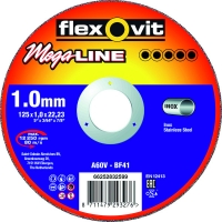 FLEXOVIT - Meule à tronçonner mega-line Ø 125 mm - Épaisseur 3 mm | PROLIANS