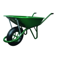 ALTRAD - Brouette à roue gonflée peinte - contenance : 100 l - diamètre de roue : 400 mm vert | PROLIANS