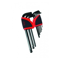 SAM - Ratelier de 9 clés mâles 6 pans à tête sphérique 1,5 à 10 mm | PROLIANS