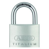 ABUS - Cadenas à clé aluminium spécial titalium - largeur du coffre : 30 mm - hauteur de l'anse : 17 mm | PROLIANS
