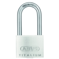 ABUS - Cadenas à clé 40mm anse haute aluminium spécial titalium - largeur du coffre : 40 mm - hauteur de l'anse : 40 mm | PROLIANS