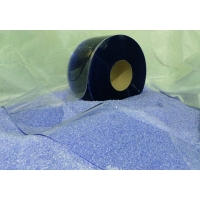ALFAFLEX - Lanière souple en pvc - largeur : 200 mm - coloris : bleu transparent - longueur : 25 mètres | PROLIANS
