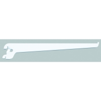 XHANDER - Console pour crémaillère simple perforation - 20 cm - blanc | PROLIANS