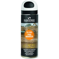 SOPPEC - Traceur de chantier promarker - blanc - 500 ml | PROLIANS