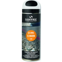 SOPPEC - Traceur de chantier fluo s-mark - blanc - 500 ml | PROLIANS