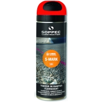 SOPPEC - Traceur de chantier fluo s-mark - rouge - 500 ml | PROLIANS