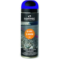 SOPPEC - Traceur de chantier fluo s-mark - bleu - 500 ml | PROLIANS