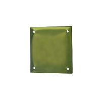 BILCOCQ - Plaque de propreté carré laiton - trou Ø23 - 50 x 50 mm | PROLIANS
