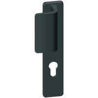 VACHETTE - Ensemble kaza p536 sur grande plaque (entraxe 195 mm) - fonction : clé i - Épaisseur de porte : 40 mm - section du carré : 70 mm | PROLIANS