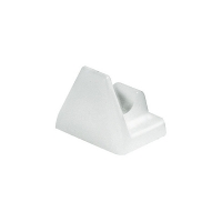 HAFELE - Contre-pièce à billes quick en applique - 18 x 19 mm - plastique blanc | PROLIANS