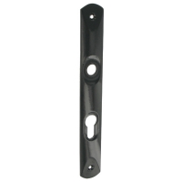 TIRARD - Plaque rectangulaire de propreté aluminium marinea - clé i - 237,5 x 32 mm - noir | PROLIANS