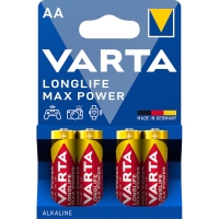 VARTA - Pile longlife power max -  lr6/aa - 1,5 v - blister de 4 | PROLIANS