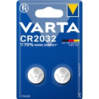 VARTA - Piles bouton 3v lithium - type de pile : cr2032 - tension : 3 v - nombre de piles : 2 - type de conditionnement : blister | PROLIANS