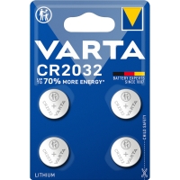 VARTA - Piles bouton 3v lithium - type de pile : cr2032 - tension : 3 v - nombre de piles : 4 - type de conditionnement : blister | PROLIANS