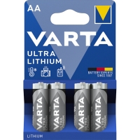 VARTA - Pile ultra lithium - type de pile : lr6/aa - tension : 1,5 v - nombre de piles : 4 - type de conditionnement : blister | PROLIANS