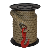 CORDERIES TOURNONAISES - Corde à poulie polypropylène avec crochet à emerillon - 20 mm x 20 m | PROLIANS