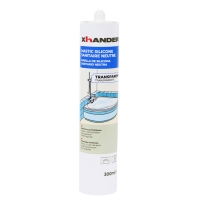 XHANDER - Mastic silicone sanitaire neutre - 300 ml - blanc | PROLIANS