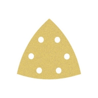 BOSCH - Feuille abrasive triangulaire - dimensions : 93 x 93 mm - grain 80 - (5 pièces) | PROLIANS